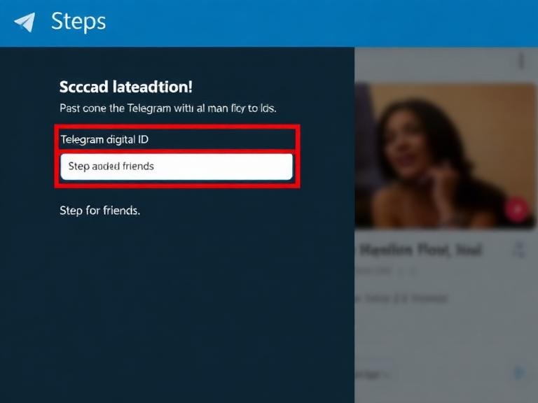 Steps to add friends via Telegram digital ID