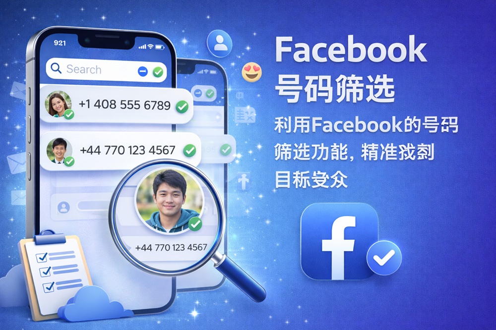 Facebook号码筛选构建高转化自定义受众